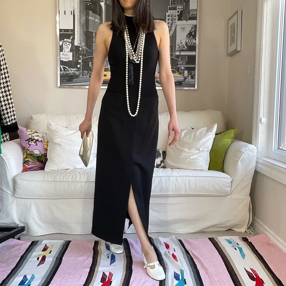 Black straight cut maxi skirt - Picture 3 of 17